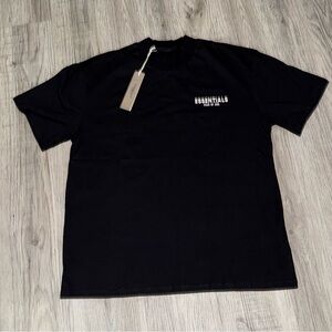 Essentials Black Short Sleeve Men's Tee
